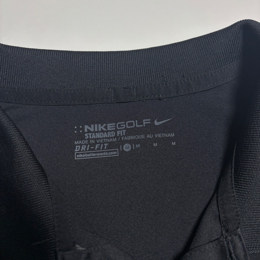 Nike Golf Presidents Cup Polo Shirt Mens Medium Standard Fit Black Dri-FIT - Picture 8 of 8